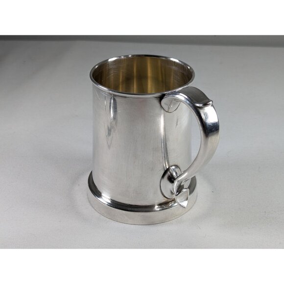 Vintage silver plated Scottish Clan Tankard monogram ACW lidded Tankard, Metal - Picture 9 of 10